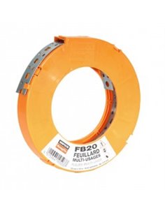 Feuillard perforé LARG 20 EP 0,9 RL 10M