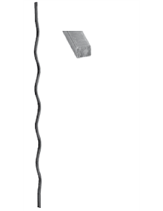 Barreau Chien courant C14x14mm-H900mm