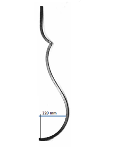Barreau C14x14mm-H900mm