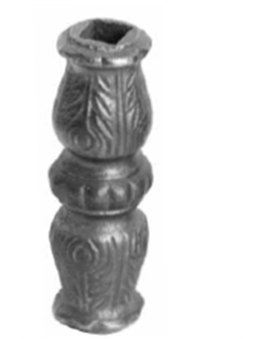 Coulisseau fonte D40x115mm -Trou C14x14mm