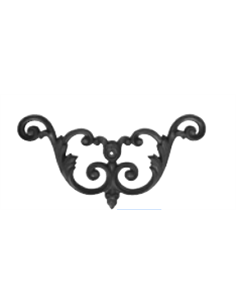 Ornement fonte 347x180mm-E15mm-1TrM5