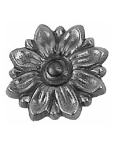 Rosace fonte fleur D80mm-Fileté M5