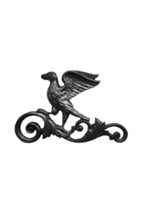 Palmette fonte Gauche Oiseau-330x210mm-E28mm-2TrM5