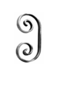 Volute C14x6mm-90x180mm