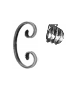 Volute P12x6mm-H130mm-L75mm