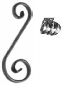 Volute P14x6mm 70x190mm