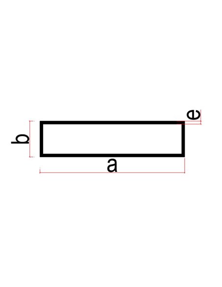 TUBE RECTANGLE INOX