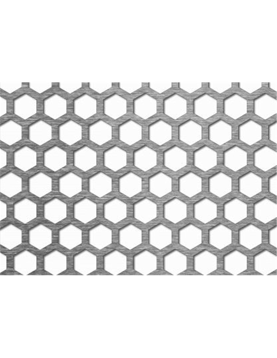 Tôle perforée Hexagonal brute