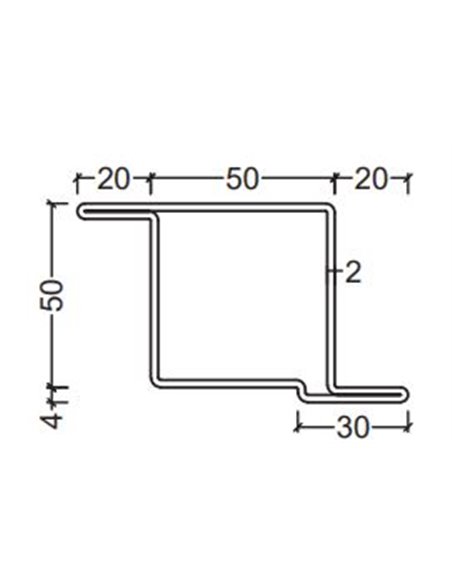 Tube à aile Z déporté