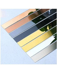 Tôle inox décorative - Poli...