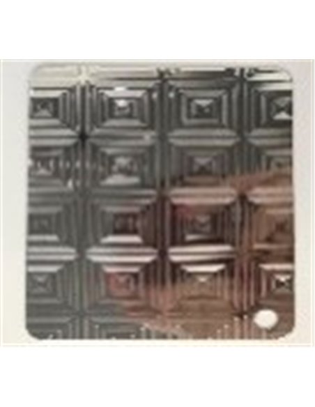 Relief carré Argenté