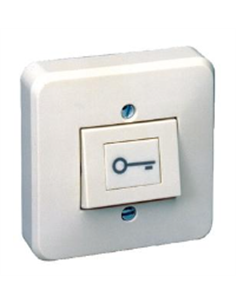 Bouton poussoir plastique NO/NF - Avec plaque