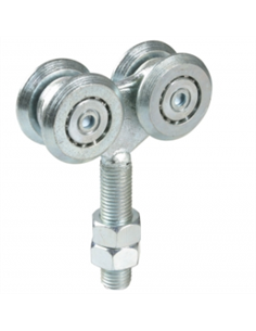 Chariot 4 galets pour porte suspendue