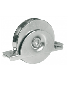 Roue avec Support Interieur - 2 Roulements a Bille - Gorge Rond Diamètre 20mm