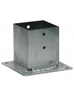 Pied de poteau jardin à boulonner