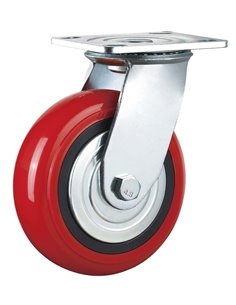 Roue pivotante à monture platine