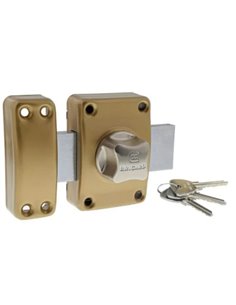 Paire de verrous Ø 23 mm - A bouton - S'entrouvant