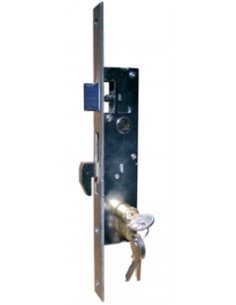 Serrure à larder - Avec crochet - Pour tube 40x40mm