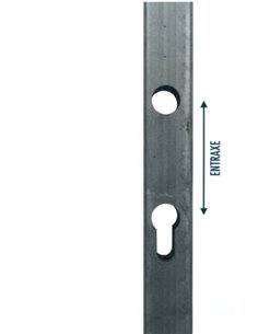 Tube Pré-percé pour serrure 25mm